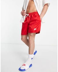 Nike Club Woven Shorts in Dusty Orange 