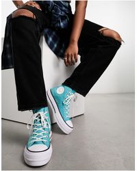 Converse - Chuck Taylor All Star Lift Platform Sneakers With Star Gems - Lyst