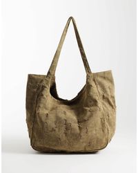 ASOS - Textured Tote Bag - Lyst