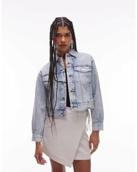 Calvin Klein - Veste en jean style camionneur années 90 - clair délavé - Lyst