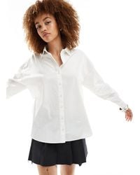 SELECTED - Camicia classica bianca con bottoni - Lyst
