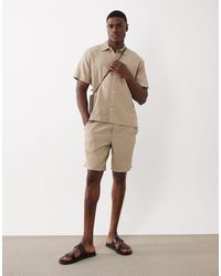 Jack & Jones - Short texturé d'ensemble - beige - Lyst