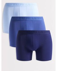 Polo Ralph Lauren - 3 Pack Of Stretch Cotton Tonal Boxer Briefs - Lyst