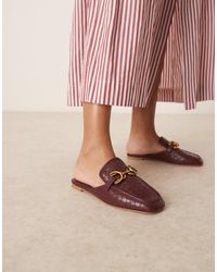 ASOS - Mosaic Flat Loafer Mules - Lyst
