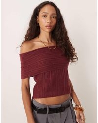 Abercrombie & Fitch - Off The Shoulder Foldover Top - Lyst