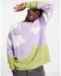 purple cloud jumper asos