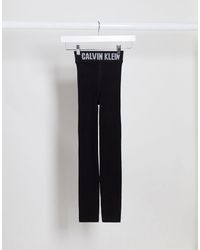 Calvin Klein Leggings con logo icona neri - Nero