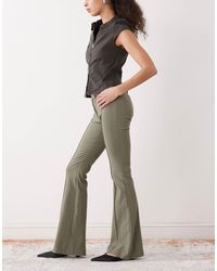Monki - Flared Tailored Trousers - Lyst