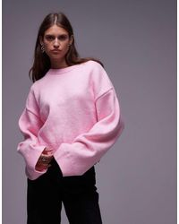 ASOS - Wide Sleeve Oversized Knitted Jumper - Lyst