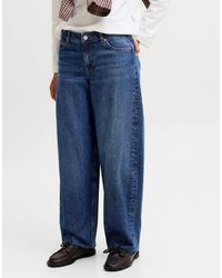 JJXX - Fuji Stonewashed Mid Waist Barrel Fit Jeans - Lyst