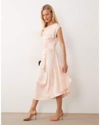 Vero Moda - Sleeveless Cowl Neck Ruched Detail Maxi Dress - Lyst