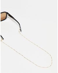 ASOS - – sonnenbrillenkette aus em, wasserfestem edelstahl mit dreifachem kugel- und stäbchen-design - Lyst