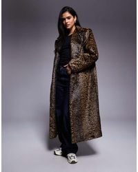 ASOS - Faux Fur Dad Coat - Lyst