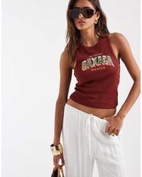 ASOS - Racer Vest With Oaxaca Postcard Graphic - Lyst