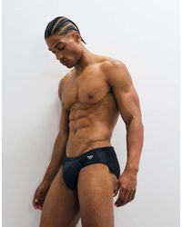 Emporio Armani - Bodywear Swim Briefs With Logo - Lyst