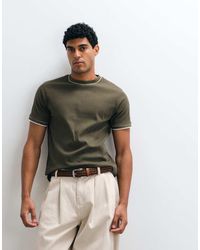ASOS - Heavyweight Regular Fit T-shirt With Contrast Tipping - Lyst