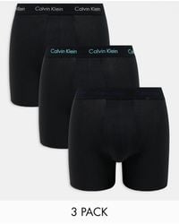 Calvin Klein - Set Van 3 Boxershorts Van Stretchkatoen - Lyst