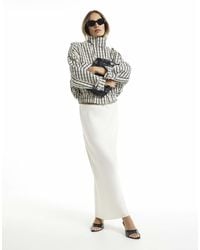 River Island - Satin Bias Maxi Skirt - Lyst