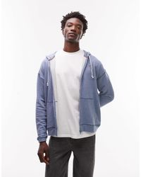 Tommy Hilfiger - Sweat à capuche confort avec fermeture éclair - chiné - Lyst