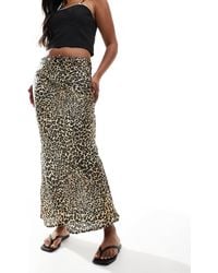 Jupe longue leopard stradivarius hotsell