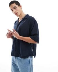 Only & Sons - Relaxed Fit Textured Revere Collar Shirt - Lyst