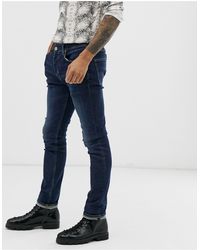all saints print cigarette jeans