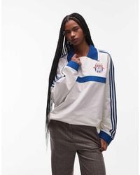 adidas Originals - Rugby Long Sleeve Polo Shirt - Lyst