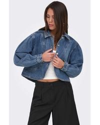 ONLY - Cocoon Sleeve Denim Jacket - Lyst