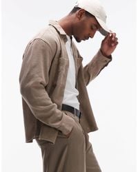 SELECTED - Textured Overshirt - Lyst