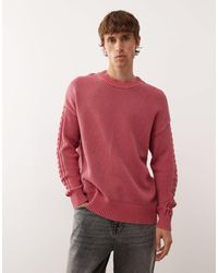 Collusion - Knitted Crew Neck Jumper - Lyst