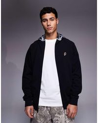 ICECREAM - Sudadera Negra Con Capucha, Cremallera Y Logo Estampado En La Capucha De - Lyst
