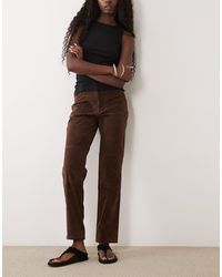 Bardot - Faux Suede High Waisted Button Pants - Lyst