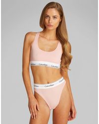 Calvin Klein - Modern Cotton High Leg Tanga - Lyst