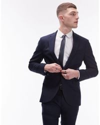 TOPMAN - Stretch Super Skinny Textured Suit Jacket - Lyst