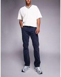 Levi's - Vaqueros De Corte Recto Con Lavado Azul Negruzco 501 Original De -Azul Marino - Lyst