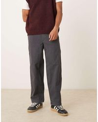 Abercrombie & Fitch - Pantalones Chinos Negros Sin Cierres De - Lyst
