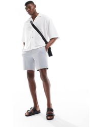 River Island - Waffle Texture Shorts - Lyst