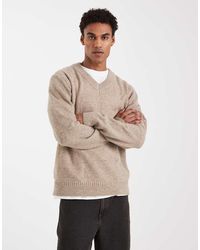 Only & Sons - Brushed Knit V Neck Jumper - Lyst