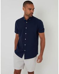 Threadbare - Oxford Cotton Short Sleeve Shirt - Lyst