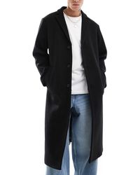 ASOS - Regular Fit Wool Look Overcoat - Lyst