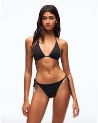 Bershka - Brazilian Bikini Briefs With Rhinestones - Lyst