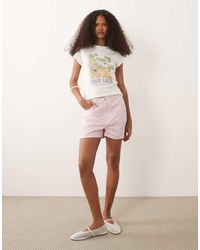ASOS - High Waist Denim Shorts - Lyst