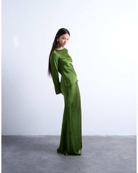 TOPSHOP - Schuingesneden Maxi-Rok Tot Aan De Grond - Lyst