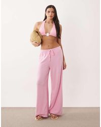 South Beach - Wide Leg Knitted Trouser - Lyst