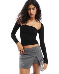 Pull&Bear - Top A Fascia A Maniche Lunghe - Lyst