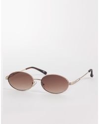 ASOS - Metal Oval Sunglasses - Lyst