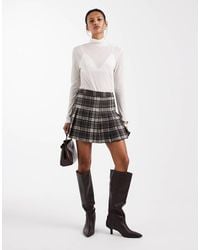 ONLY - Pleated Mini Skirt - Lyst