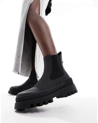 ONLY - – wasserfeste stiefel mit dicker plateausohle - Lyst