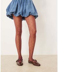 ASOS - Mini Dot Pattern Tights - Lyst