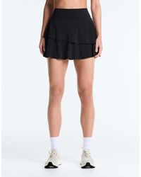 Oysho - Ruffled High Rise Compressive Mini Skirt - Lyst